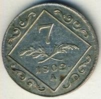 Ausztria 1802A 7Kr Ag T:2+