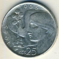 Csehszlovákia 1965. 25K Ag "Felszabadulás 20. évfordulója" T:2