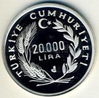 Törökország 1990. 20.000L Ag "Olimpia-síelés" T:PP