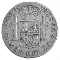 Peru 1784LIMAE MI 8R Ag "III. Károly" Lima (26,74g) T:2- / Peru 1784LIMAE MI 8 Reales Ag &...