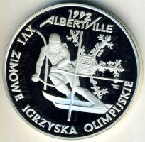 Lengyelország 1991. 200.000Zl Ag "Olimpia-síelés" T:PP Csak 20.000db!
