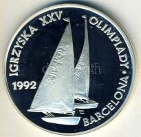 Lengyelország 1991. 200.000Zl Ag "Olimpia-vitorlázás" T:PP Csak 20.000db!
