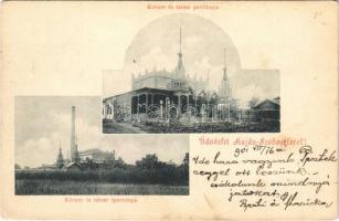 1901 Hajdúszoboszló, Hajdú-Szoboszló; Körner és társai ipartelepe és pavilonja (EK)