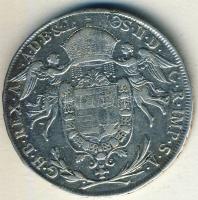 1786A. 1/2 Tallér Ag "repülő angyal" T:2-/3