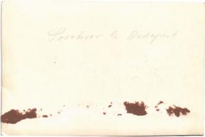 ~1955 Budapest XXIII. Soroksár, villamos a megállóban, üzlet. photo (non PC) (ragasztónyom / gluemar...