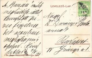 1914 Budapest VIII. Tisztviselőtelep, Lórántffy Zsuzsanna egyesület evangelizáló termének belseje. C...