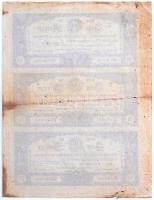 1860. 10Kr "K. K. Hauptmünzamt für Silberscheidemünze" (3x) vágatlan ívben T:II- fo. / Aus...