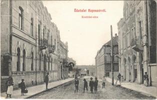 1909 Kaposvár, Kontrási utca, részvénynyomda üzlete