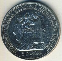 1907. 5K Ag "Koronázási évforduló" T:2/3+ pici ph