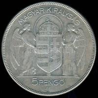 1930. 5P Ag "Horthy" T:3+