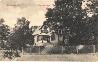 1912 Balatonaliga, Kluzsinszky villa
