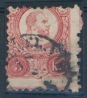 1871 Réznyomat 5kr kétoldali elfogazással / Mi 10 with shifted perforation