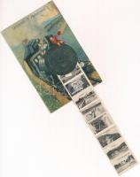 1933 Balaton. Gőzmozdonyos leporellolap