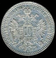 Ausztria 1869. 10Kr Ag T:2