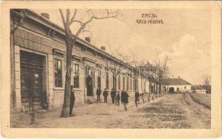 1907 Ercsi, utca, Déri János és fia üzlete és saját kiadása (EK)