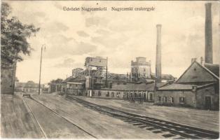 1915 Nagycenk, cukorgyár, iparvasút. Mühl Mihály kiadása