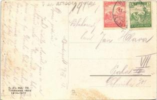 1918 Budapest V. Kossuth Lajos utca, villamos, hirdetőoszlop, szálloda, árusok (EK)