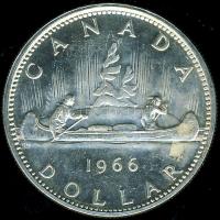 Kanada 1966. 1$ Ag "Kenu" T:2 k.