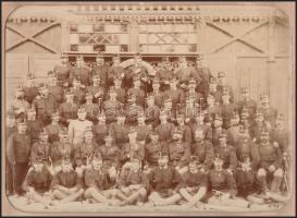 1890 A cs. és királyi 51-es Heinrich főherceg gyalogezred tisztikara Kolozsváron, fotó jó állapotban...