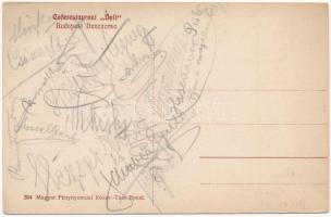 Budapest V. Deli Kávéház és étterem terasza pincérekkel, Dunakorzó