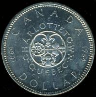 Kanada 1964. 1$ Ag "Charlottetown" T:2 k.kis ph