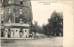 1926 Budapest XIII. Angyalföld, Hungária körút és Szt. László út sarka, gyógyszertár