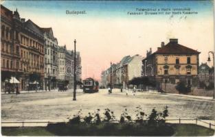 1917 Budapest XI. Fehérvári út (Bartók Béla út), Hadik laktanya, 19-es villamos