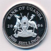 Uganda 2006. 2000Sh Ag "A labdarúgás halhatatlanjainak csarnoka - Brazília, 1990-es évek" ...