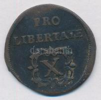 1706. X Poltura Cu "II. Rákóczi Ferenc" (7,74g) T:2,2-
Huszár: 1535., Unger II.: 1133.a