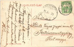 1909 Nagykőrös, Vladár-féle gőzmalom és közgazdasági bank, gabona piac. Bazsó Lajos kiadása  (EK)