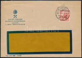 1932 20f perfin bélyeg levélen / perfin on cover