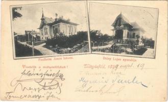 1899 (Vorläufer) Budapest XVI. Mátyásföld, Paulheim János lakása, Diósy Lajos nyaralója. Tisztelik a mátyásföldiek!