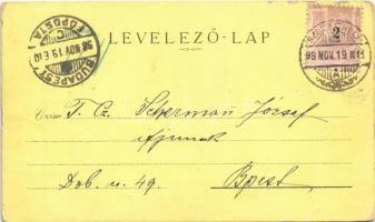 1898 (Vorläufer) Szombathely, Steinamanger; Vasmegyei kaszinó (casino), megyeház, árvaház. Seiler He...