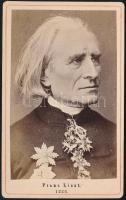 Liszt Ferenc (1811-1866) vizitkártya méretű képe. / Franz Liszt CDV photo 6,5x10 cm