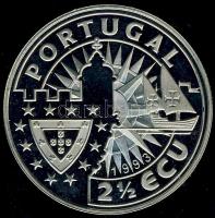 Portugália 1993. 2 1/2Ecu "Bartolomeo Diaz" T:BU