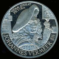 Hollandia 1996. 25Ecu Ag "Johannes Vermeer" T:PP