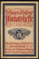 cca 1920 Velhagen & Klasings Monatshefte 18 oldalas érdekes képes kiadvány (borítón kis szakadás) / Nice picture magazin 18 p.