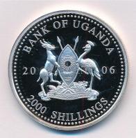 Uganda 2006. 2000Sh Ag "A labdarúgás halhatatlanjainak csarnoka - Lengyelország, 1980-as évek&q...