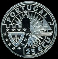 Portugália 1997. 25Ecu Ag "Ferdinand Magellan" T:PP