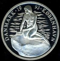 Dánia 1993. 1Ecu Ag "Koppenháha" T:PP R! csak 9999db!