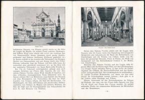 cca 1900 Firenze, városismertető füzet német nyelven, képekkel illusztrált, térképmelléklettel, 32p ...