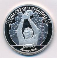 Uganda 2006. 2000Sh Ag A labdarúgás halhatatlanjainak csarnoka - Németország, 1970-es évek bizonytalan ezüsttartalmú! T:1 (eredetileg PP) Uganda 2006. 2000 Shillings Ag The Hall of Fame of Football - Germany, 1970s uncertain silver content C:UNC (originally PP)