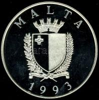Málta 1993. 5L (10Ecu) Ag "Európa védelme" T:PP csak 35.000db!