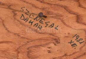 Szenegál, Dakar, tömör fa maszk. Nagy méretű faragvány. 70 cm