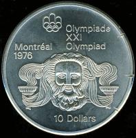Kanada 1974. 10$ Ag "Olimpia" T:2+ v.ph