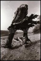 cca 1975 A szörny lába között fekszik legújabb prédája, szolidan erotikus felvételek, 2 db vintage N...