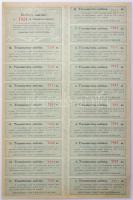 Budapest 1896. "Lonjavölgyi Vasut Részvény-Társaság" törzsrészvénye 200Ft-ról (2x) sorszám...