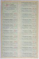 Budapest 1896. "Lonjavölgyi Vasut Részvény-Társaság" törzsrészvénye 200Ft-ról (2x) sorszám...