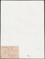 cca 1932 Reich Péter Cornel (?-?) budapesti fotóművész hagyatékából vintage fotóművészeti alkotás,  ...