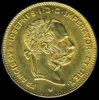 Ausztria 1892. 4Fl Au 3,226g T:1/2+